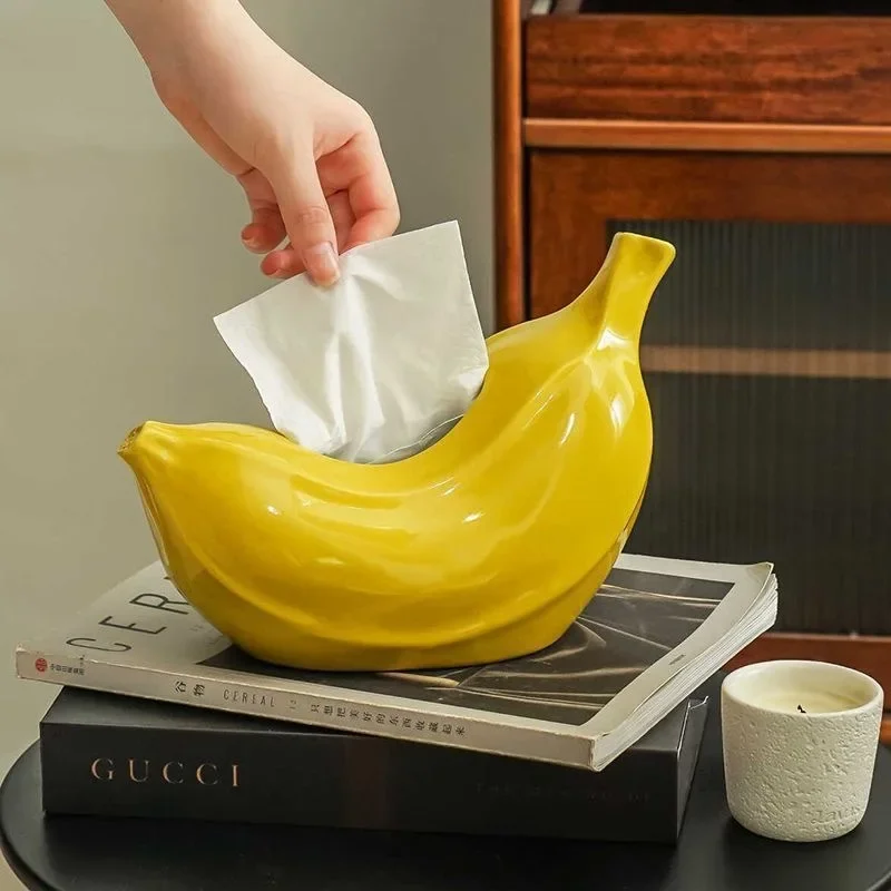 Dopamine creativity prohibits anxiety, banana tissue box, living room coffee table, home decoration, enamel paper, drawer Ecoco
Dopamine creativity prohibits anxiety, banana tissue box, living room coffee table, home decoration, enamel paper, drawer Ecoco