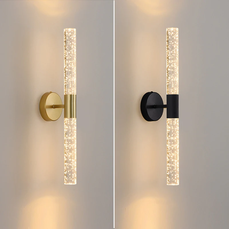 Modern Crystal Rod LED Wall Lamp Bedroom Bedside Living Room Wall Light Nordic Aisle Corridor Interior Lighting Fixture
Modern Crystal Rod LED Wall Lamp Bedroom Bedside Living Room Wall Light Nordic Aisle Corridor Interior Lighting Fixture