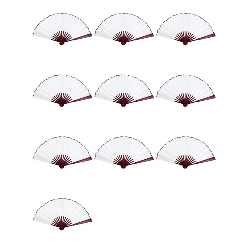 【RAMADAN SALE】10X Men Women Wood Handle Fabric Folding Hand Fan 13-Inch Length Whtie
【RAMADAN SALE】10X Men Women Wood Handle Fabric Folding Hand Fan 13-Inch Length Whtie