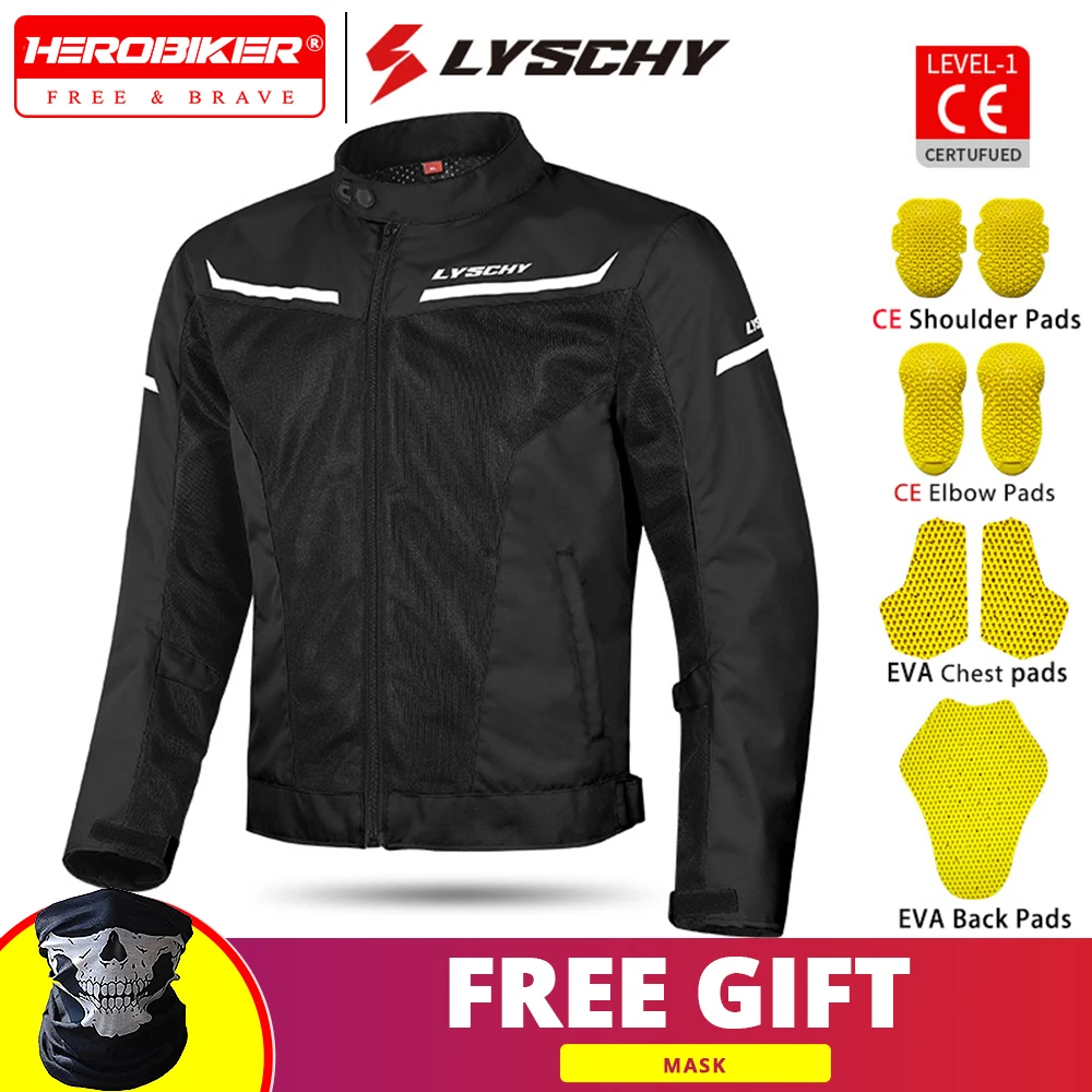 LYSCHY Summer Men's Motorcycle Jacket Moto Motocross Protective Jacket Male Racing Reflective Oxford Clothing Motorbike Jacket
LYSCHY Summer Men's Motorcycle Jacket Moto Motocross Protective Jacket Male Racing Reflective Oxford Clothing Motorbike Jacket