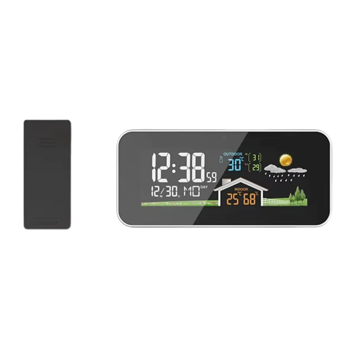 A71Z Wireless Weather Station Wooden Alarm Clock Digital Thermometer Humidity Temperature Wireless Sensor Home TimeWatch
A71Z Wireless Weather Station Wooden Alarm Clock Digital Thermometer Humidity Temperature Wireless Sensor Home TimeWatch