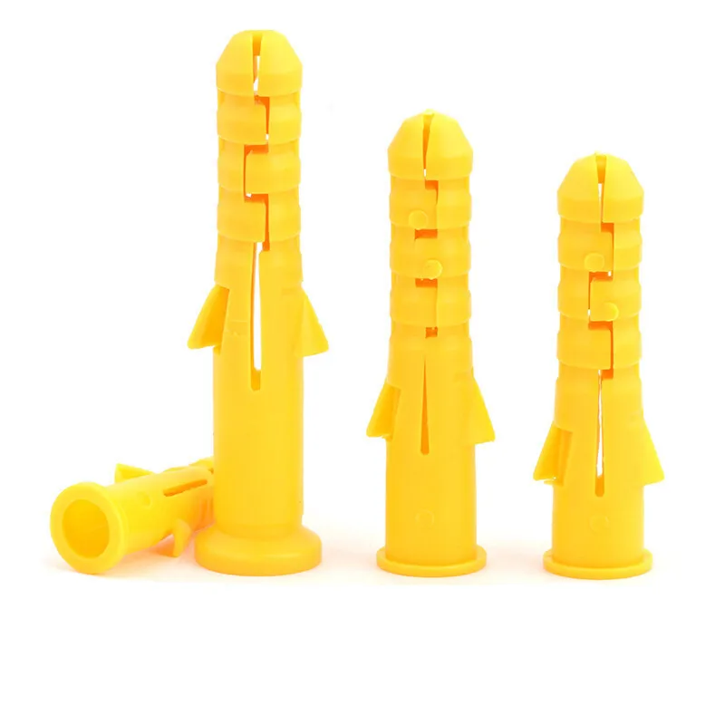 10-50pcs PP Plastic Yellow Croaker Screw Expansion Pipe Drilling Plug Anchor Bolt M6 M8 M10
10-50pcs PP Plastic Yellow Croaker Screw Expansion Pipe Drilling Plug Anchor Bolt M6 M8 M10