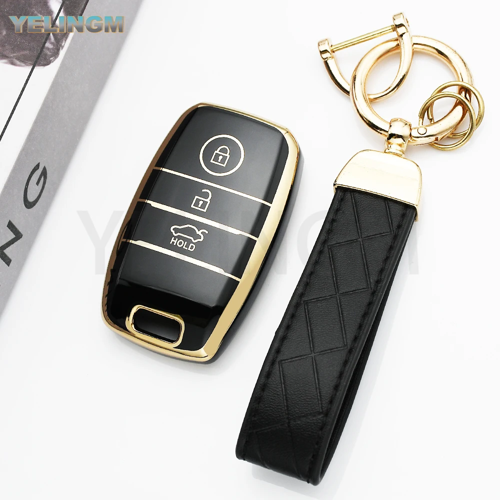 3 Buttons Soft Tpu Car Key Case for Kia K3 K4 K5 Rio Ceed Soul Sportage Sorento Carens Picanto Smart Remote Fob Cover Keychain
3 Buttons Soft Tpu Car Key Case for Kia K3 K4 K5 Rio Ceed Soul Sportage Sorento Carens Picanto Smart Remote Fob Cover Keychain