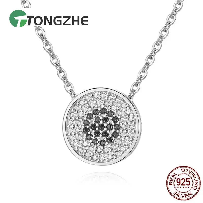 TONGZHE Аутентичные ожерелья с подвеской из стерлингового серебра 925 пробы, счастливый турецкий глаз, цвет розового золота, черные драгоценные камни, ювелирные изделия для женщин, ангелы
TONGZHE Аутентичные ожерелья с подвеской из стерлингового серебра 925 пробы, счастливый турецкий глаз, цвет розового золота, черные драгоценные камни, ювелирные изделия для женщин, ангелы