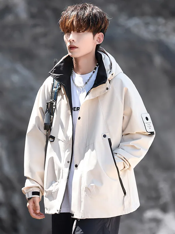 Men's Casual Hiking Outdoor Waterproof Jacket Windproof Wear-resistant Fall Winter Beige Zipper Decorated Loose Fit Fashion U...
Men's Casual Hiking Outdoor Waterproof Jacket Windproof Wear-resistant Fall Winter Beige Zipper Decorated Loose Fit Fashion U...