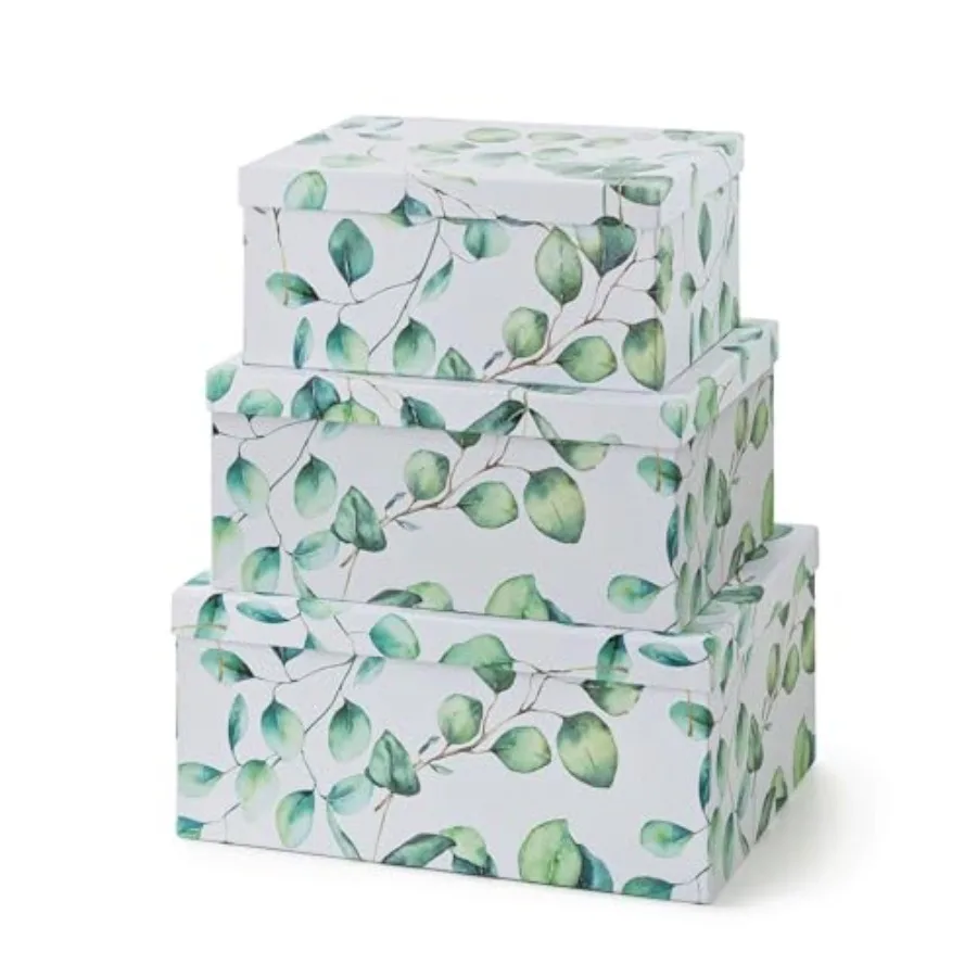 Decorative Cardboard Storage Boxes with Lids for Home Decor and Organization, Set of 3 Large Keepsake Boxes for Memories and Gi
Decorative Cardboard Storage Boxes with Lids for Home Decor and Organization, Set of 3 Large Keepsake Boxes for Memories and Gi