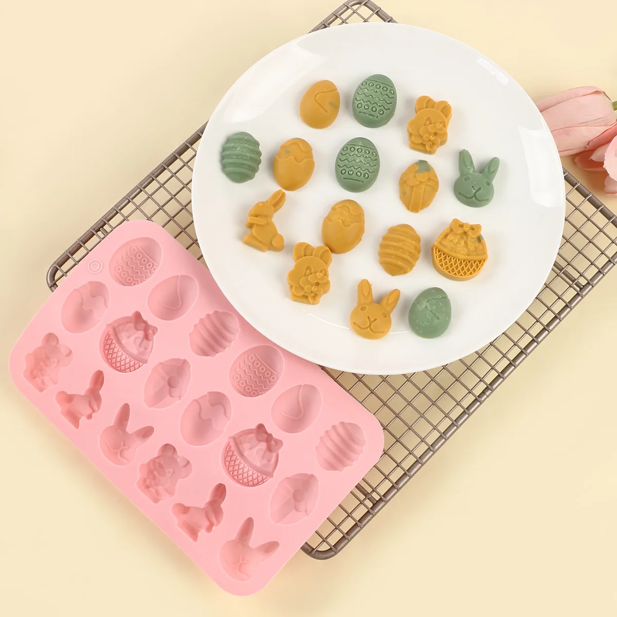 Easter Silicone Chocolate Mold Egg Bunny Rabbit Basket Shaped Candy Cookies Jelly Mould Cake Cupcake Topper Desserts Making Tool
Easter Silicone Chocolate Mold Egg Bunny Rabbit Basket Shaped Candy Cookies Jelly Mould Cake Cupcake Topper Desserts Making Tool
