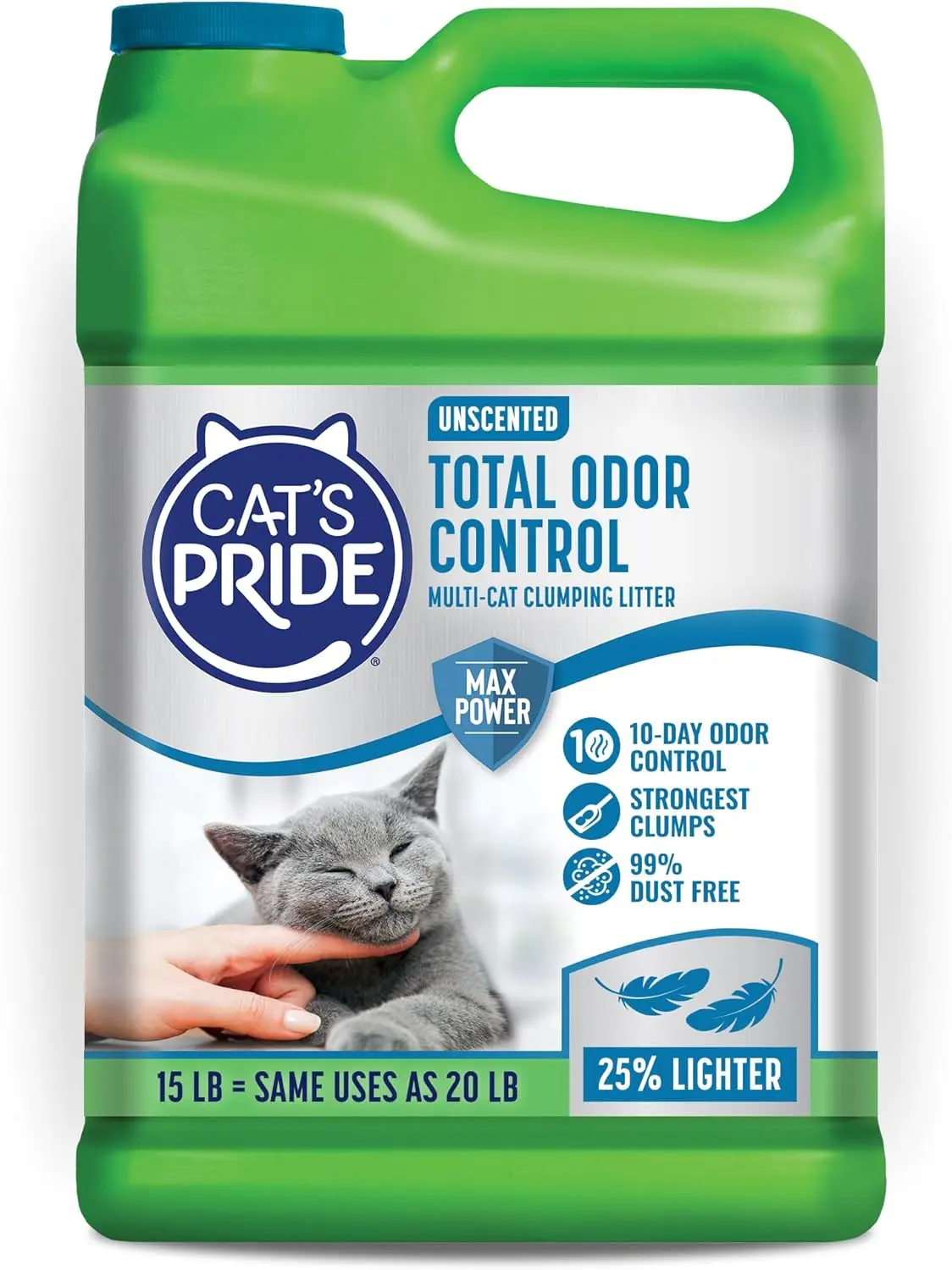 Long Lasting Odor Control Clumping Cat Litter Dust Free Multi Cat Unscented 15 lb
Long Lasting Odor Control Clumping Cat Litter Dust Free Multi Cat Unscented 15 lb