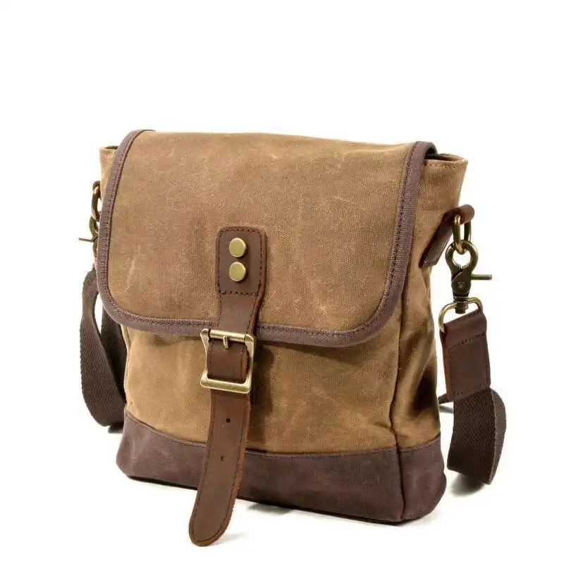 Shoulder Crossbody Men Bag Male Casual Oil Wax Canvas Leather Flap Bags Vintage Patchwork Cross-bag Daily Small Messenger Bags
Shoulder Crossbody Men Bag Male Casual Oil Wax Canvas Leather Flap Bags Vintage Patchwork Cross-bag Daily Small Messenger Bags