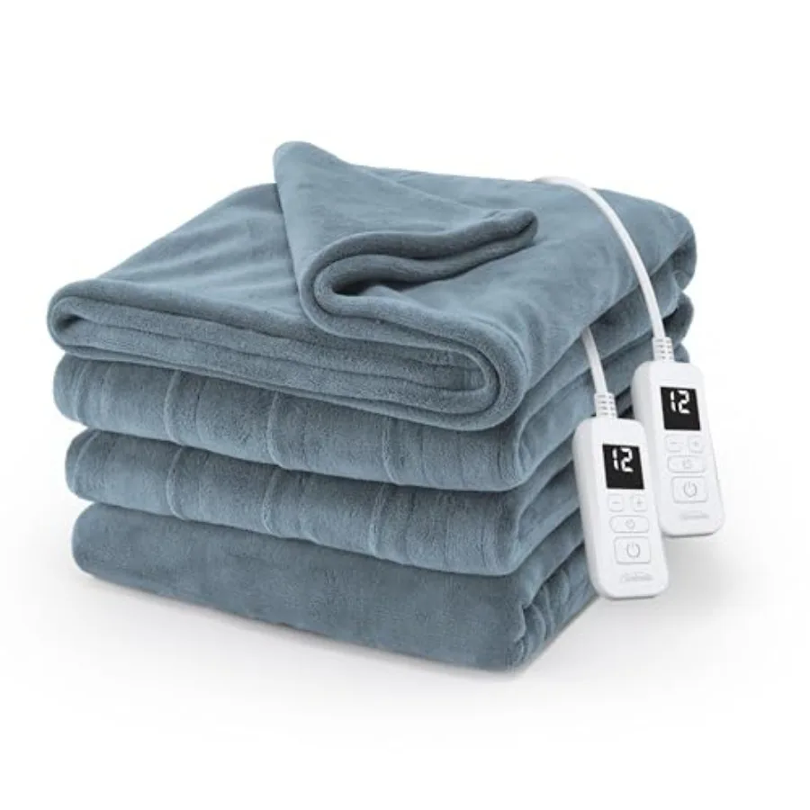 Sunbeam Electric Royal Luxe Microplush Heated Blanket 12 Heat Settings 12-Hour Auto Shut-Off Fast Heating Warm and Cozy Cadet B
Sunbeam Electric Royal Luxe Microplush Heated Blanket 12 Heat Settings 12-Hour Auto Shut-Off Fast Heating Warm and Cozy Cadet B
