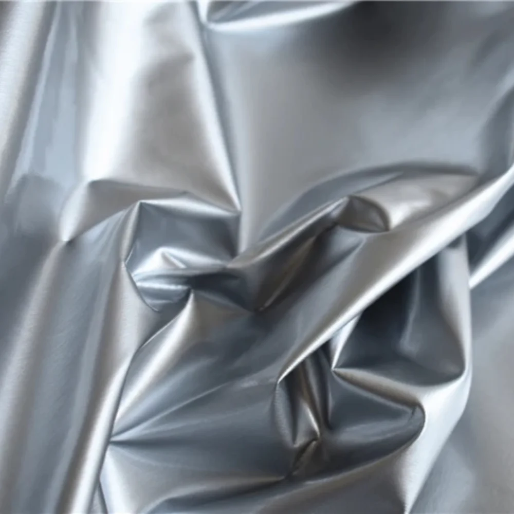 Silver Gray High Elasticity Mirror PU Leather Fabric Waterproof Knitted Soft Clothing Artificial Fabrics Cloth for Diy Sew
Silver Gray High Elasticity Mirror PU Leather Fabric Waterproof Knitted Soft Clothing Artificial Fabrics Cloth for Diy Sew