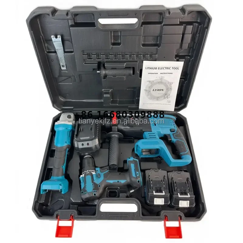 Wholesale Professional 3 in 1 Cordless Power Tools Set Power Construction Tools Hardware Supplies Wrench Drill Set Tools
Wholesale Professional 3 in 1 Cordless Power Tools Set Power Construction Tools Hardware Supplies Wrench Drill Set Tools