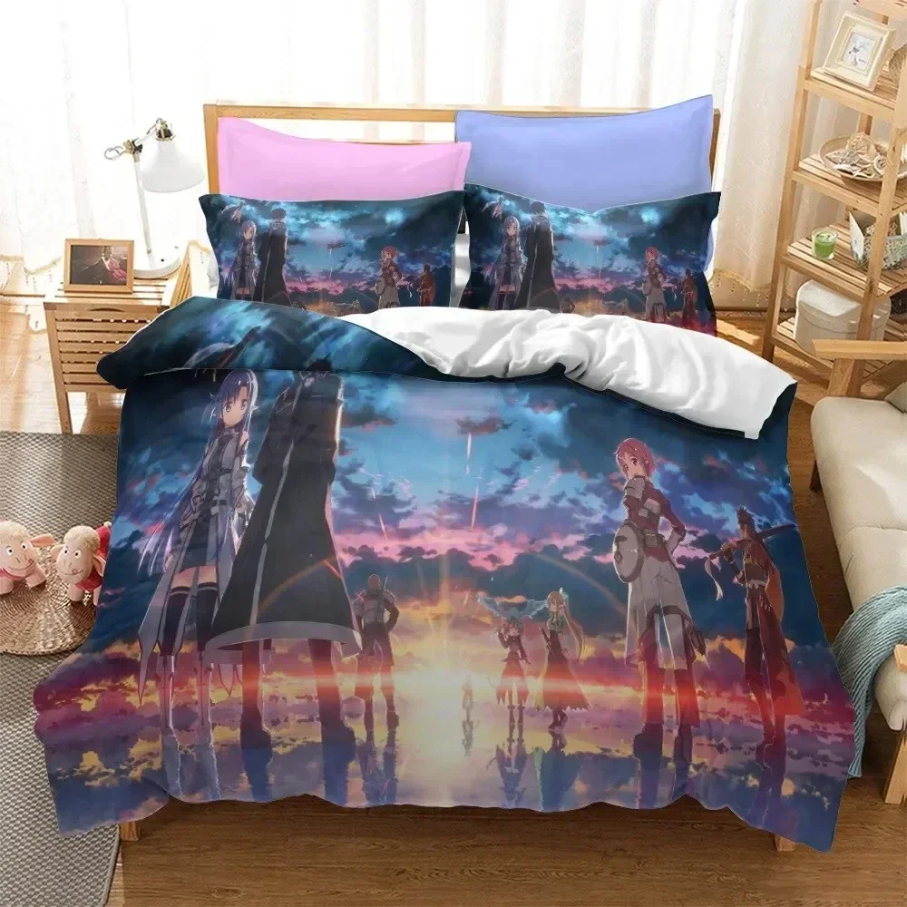 Anime Sword Art Online Duvet Cover Pillowcase Bedding Set 2/3Pcs Double Twin Full Queen King Adult Kids Bedclothes Quilt Cover
Anime Sword Art Online Duvet Cover Pillowcase Bedding Set 2/3Pcs Double Twin Full Queen King Adult Kids Bedclothes Quilt Cover