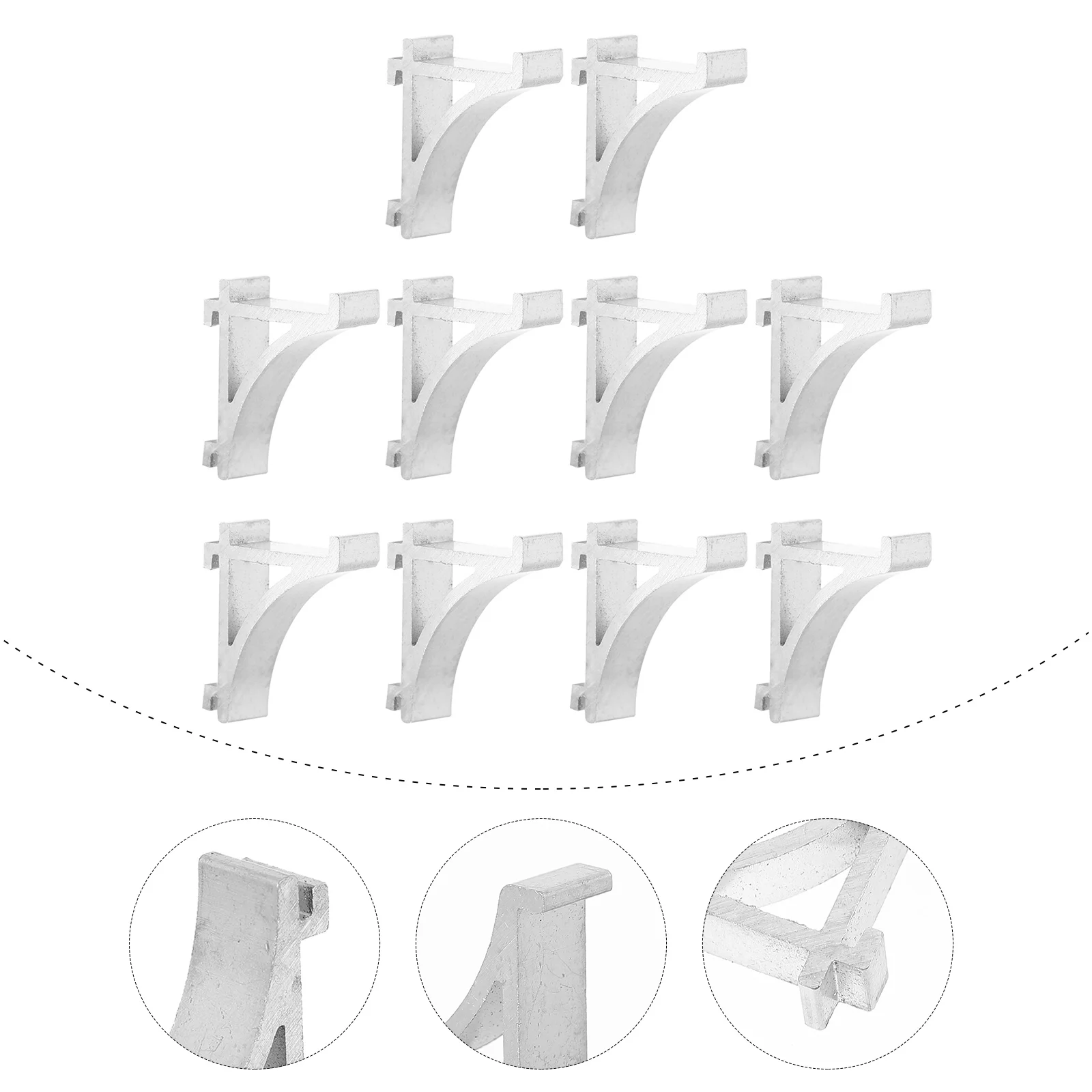 10 Pcs Support Buttons Small Cooler Aluminum Freezer Clamp Mini Shelf Brace Clip Refrigerator Metal
10 Pcs Support Buttons Small Cooler Aluminum Freezer Clamp Mini Shelf Brace Clip Refrigerator Metal