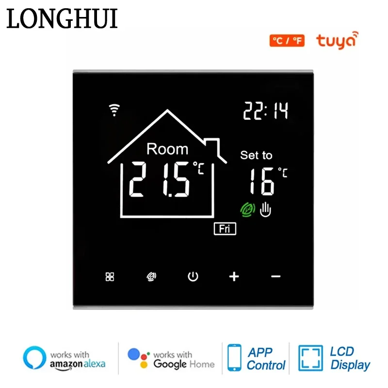 ME82H ME82BH WiFi Smart Thermostat Electric Heating LCD Display Touch Screen Temperature Remote Controller for Google Home Alexa
ME82H ME82BH WiFi Smart Thermostat Electric Heating LCD Display Touch Screen Temperature Remote Controller for Google Home Alexa