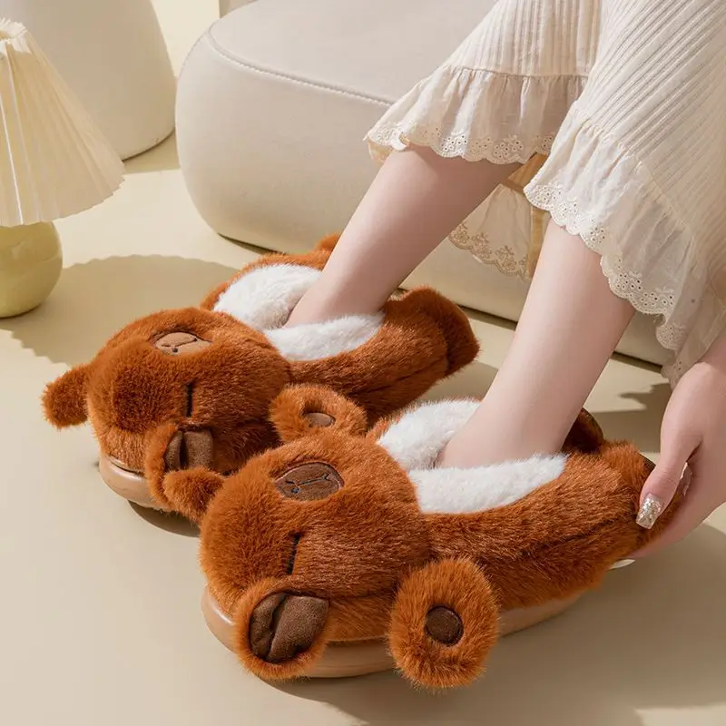 New Couple Plush Slippers Women‘s Fluffy Anti-Slip Flip Flops Cute Cartoon Animal Winter Warm Home Indoor Slipes
New Couple Plush Slippers Women‘s Fluffy Anti-Slip Flip Flops Cute Cartoon Animal Winter Warm Home Indoor Slipes