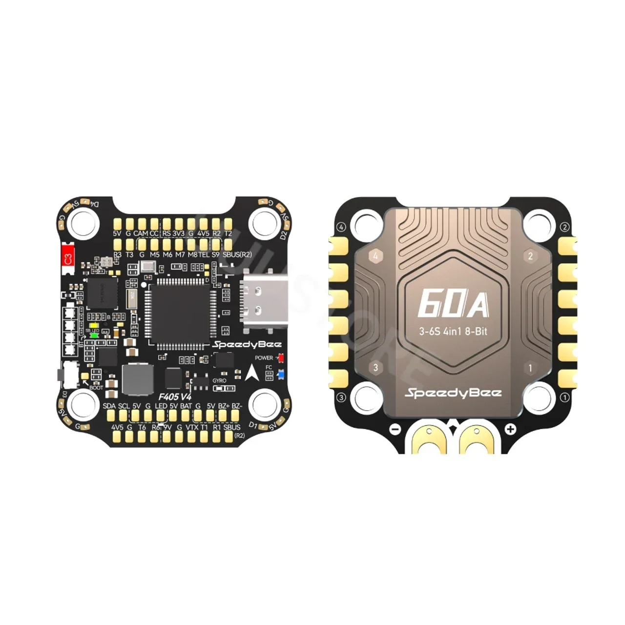 SpeedyBee Stack F405 V4 3-6S 30X30 FC&ESC ICM42688P F405 BLHELIS 60A 4in1 ESC для FPV Модель дрона для фристайла Контроллер полета
SpeedyBee Stack F405 V4 3-6S 30X30 FC&ESC ICM42688P F405 BLHELIS 60A 4in1 ESC для FPV Модель дрона для фристайла Контроллер полета