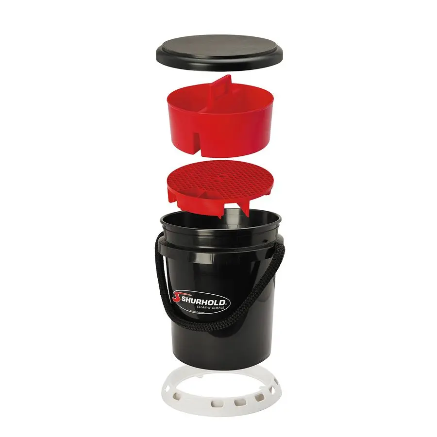 2464 Deluxe One Bucket System Ultimate Cleaning Kit с ведром на 5 галлонов, защитой от загрязнений, крышкой и органайзером для хранения, черный
2464 Deluxe One Bucket System Ultimate Cleaning Kit с ведром на 5 галлонов, защитой от загрязнений, крышкой и органайзером для хранения, черный