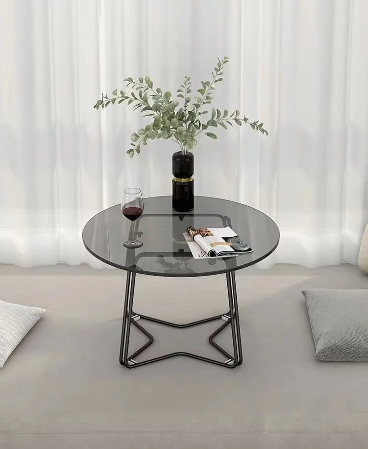 #Modern Simple Customize Color Iron Frame Glass Round Coffee Table Side Table for Living Room
#Modern Simple Customize Color Iron Frame Glass Round Coffee Table Side Table for Living Room