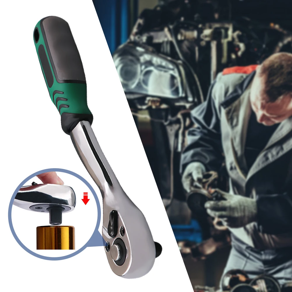 1/4 Inch 3/8inch Ratchet Wrench Quick-Release 72 Teeth Drive Multifunctional Socket Spanner Ratchet Spanner Car Repairing Tool
1/4 Inch 3/8inch Ratchet Wrench Quick-Release 72 Teeth Drive Multifunctional Socket Spanner Ratchet Spanner Car Repairing Tool