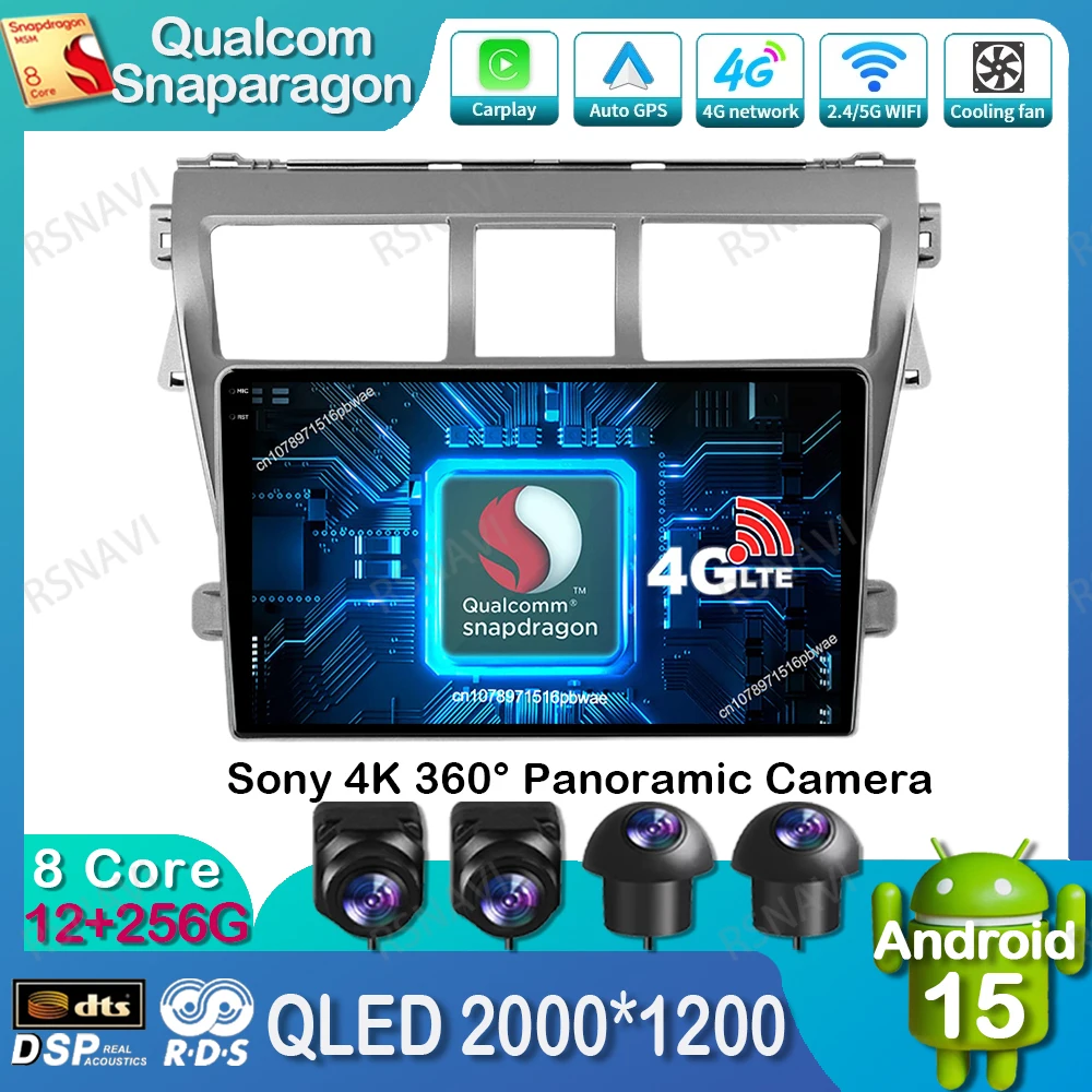 Android 15 Car Radio For Toyota Vios Yaris 2007 - 2012 4G LTE QLED Autoradio GPS Viedo Player Qualcomm Navigation Multimedia DSP
Android 15 Car Radio For Toyota Vios Yaris 2007 - 2012 4G LTE QLED Autoradio GPS Viedo Player Qualcomm Navigation Multimedia DSP