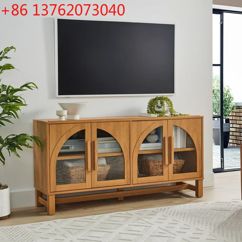 French retro solid wood dining side cabinet medium antique glass TV cabinet display cabinet
French retro solid wood dining side cabinet medium antique glass TV cabinet display cabinet