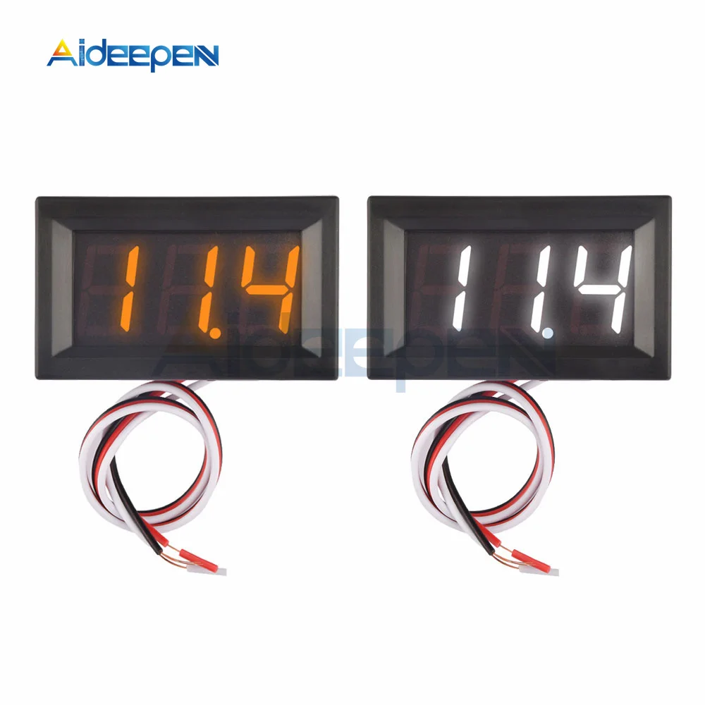 0.56 Digital Voltage Meter LED Mini Display Module DC 0-100V Voltmeter Voltage Tester Panel Meter Gauge for Motorcycle Car
0.56 Digital Voltage Meter LED Mini Display Module DC 0-100V Voltmeter Voltage Tester Panel Meter Gauge for Motorcycle Car
