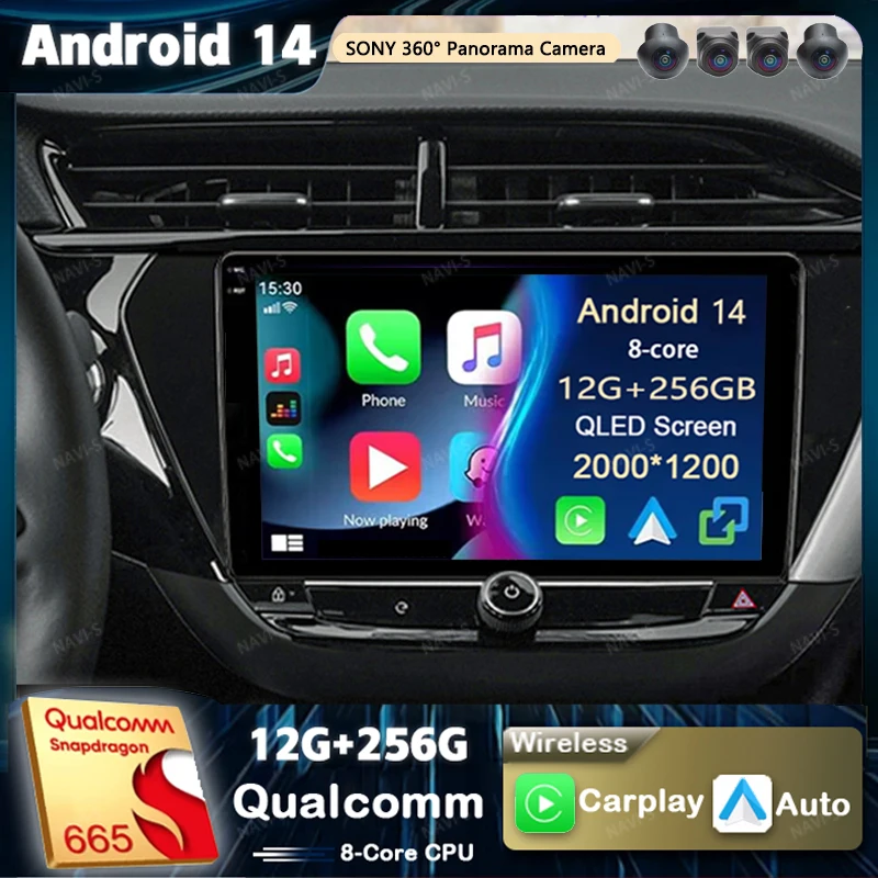 Android 14 для Opel Corsa F 2019-2023 2K QLED Android Автомобильный радиоприемник Мультимедийный видеоплеер GPS AI Голосовой CarPlay Стерео голосовой блок
Android 14 для Opel Corsa F 2019-2023 2K QLED Android Автомобильный радиоприемник Мультимедийный видеоплеер GPS AI Голосовой CarPlay Стерео голосовой блок