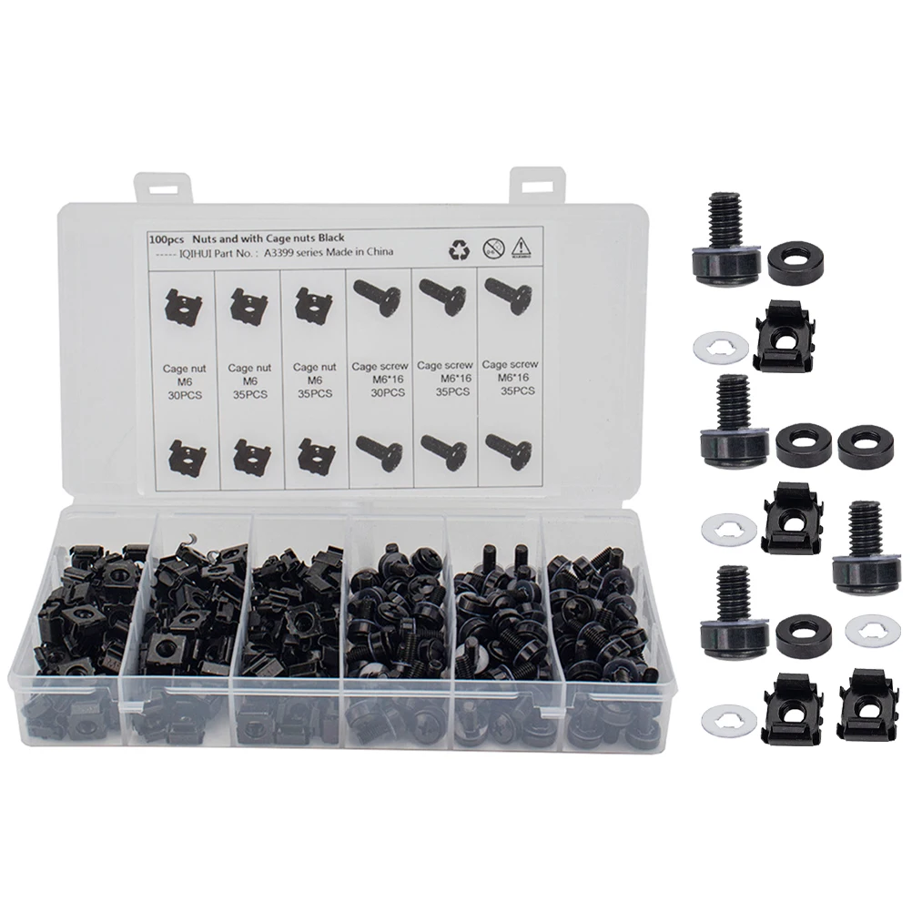 Durable Carbon Steel Cage Nuts Cabinet Mounting Screws Hardware Set Square Hole Insert Nut Lock Nut Metal Fasteners
Durable Carbon Steel Cage Nuts Cabinet Mounting Screws Hardware Set Square Hole Insert Nut Lock Nut Metal Fasteners