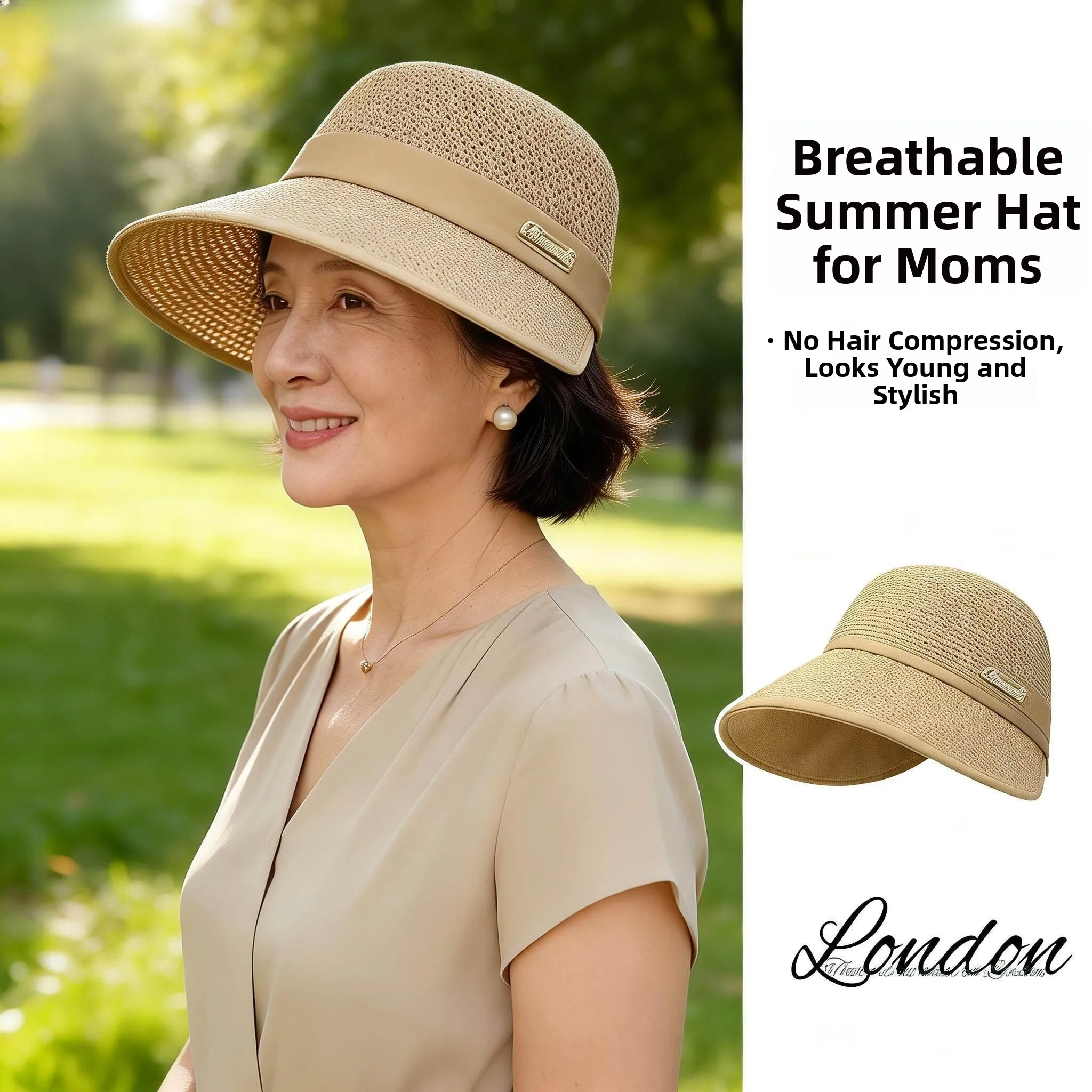 Sun Protection Fishing Cap Mom Hat Women's Large Brim UV Protection Spring Autumn Summer Anti-Uv Hat Casual Style Polyester F...
Sun Protection Fishing Cap Mom Hat Women's Large Brim UV Protection Spring Autumn Summer Anti-Uv Hat Casual Style Polyester F...