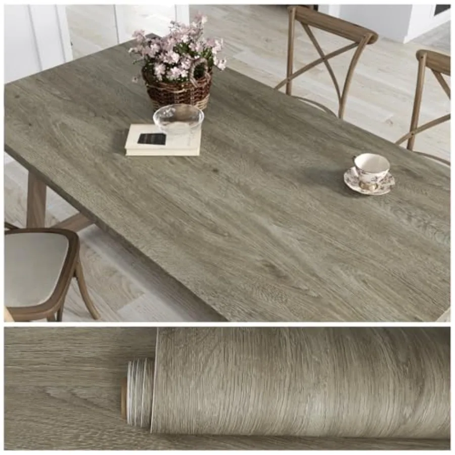 Grey Wood Contact Paper Peel and Stick Thick Wood Wallpaper for Countertops Cabinets Table 24''x354'' Waterproof Woodgrain Coun
Grey Wood Contact Paper Peel and Stick Thick Wood Wallpaper for Countertops Cabinets Table 24''x354'' Waterproof Woodgrain Coun