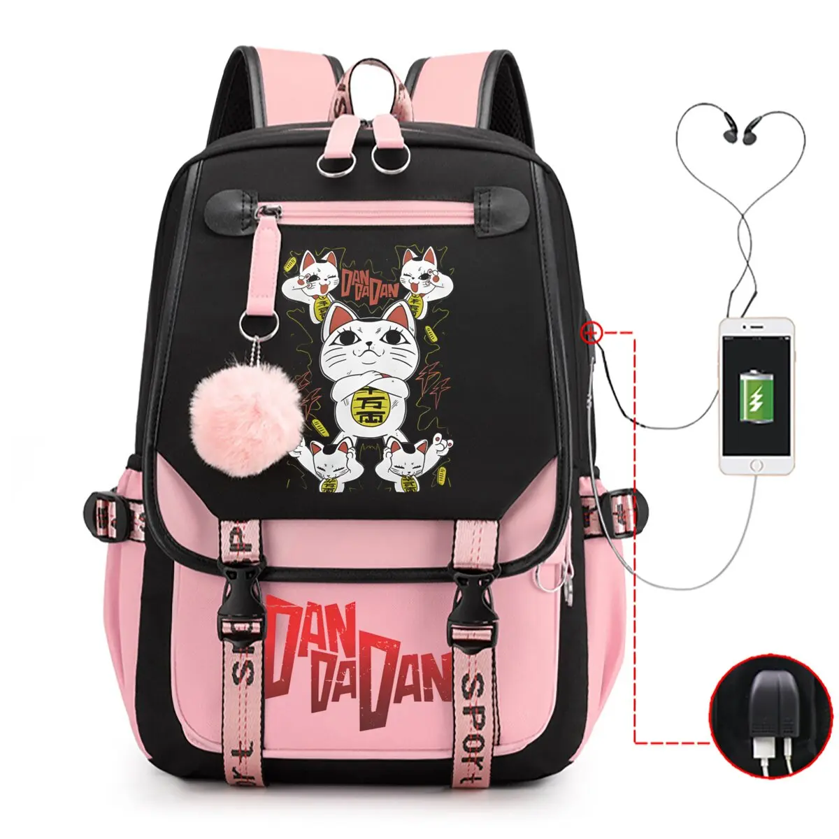 High Quality Anime Dandadan USB Charging Backpacks 2025 New Teenage Girls Boys School Bags Student Dandadan Travel Shoulder Bag
High Quality Anime Dandadan USB Charging Backpacks 2025 New Teenage Girls Boys School Bags Student Dandadan Travel Shoulder Bag
