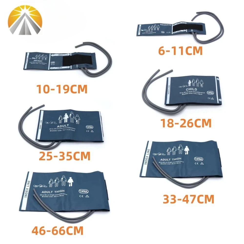 Normal Green Color Double Hose Dual Tubes Reusable Blood Pressure Nibp Cuff with Bladder For Adult Child Neonates Sizes Monitor
Normal Green Color Double Hose Dual Tubes Reusable Blood Pressure Nibp Cuff with Bladder For Adult Child Neonates Sizes Monitor