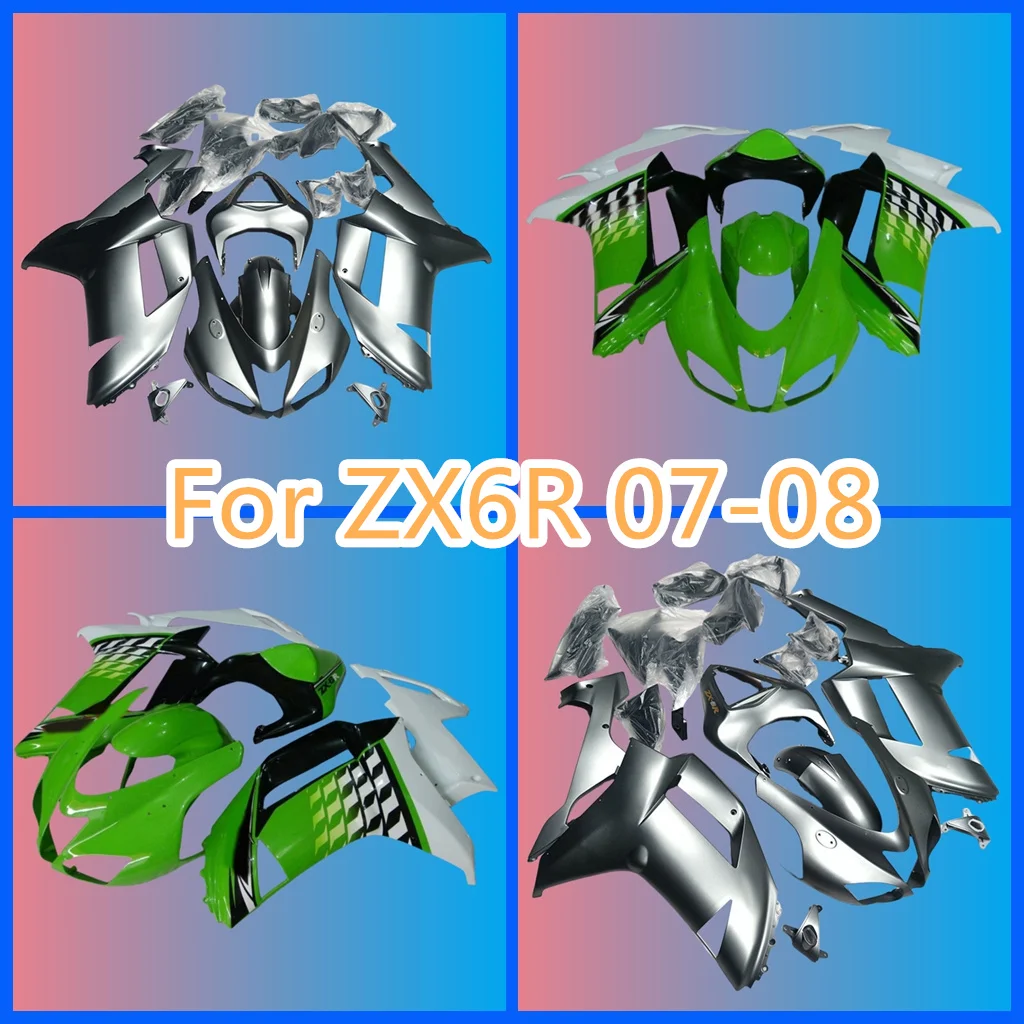 Injection Mold Prime Fairing Kit for KAWASAKI ZX-6R 07 08 ZX6R 2007 2008 Road Racing Body Rebuild Street Sport Bodywork Parts
Injection Mold Prime Fairing Kit for KAWASAKI ZX-6R 07 08 ZX6R 2007 2008 Road Racing Body Rebuild Street Sport Bodywork Parts