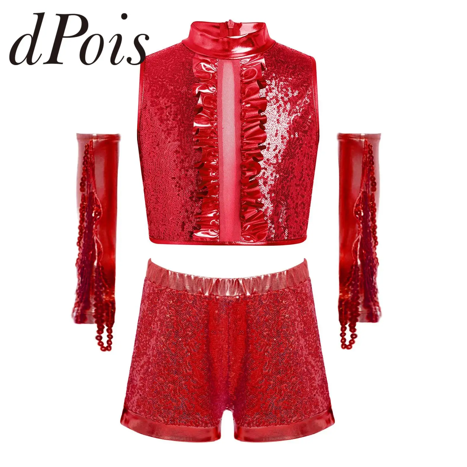 Kids Girls Sequined Hip Hop Jazz Dance Costume Performance Sparkling Tassels 80s 70s Disco Outfits Metallic Fashion Streetwear
Kids Girls Sequined Hip Hop Jazz Dance Costume Performance Sparkling Tassels 80s 70s Disco Outfits Metallic Fashion Streetwear