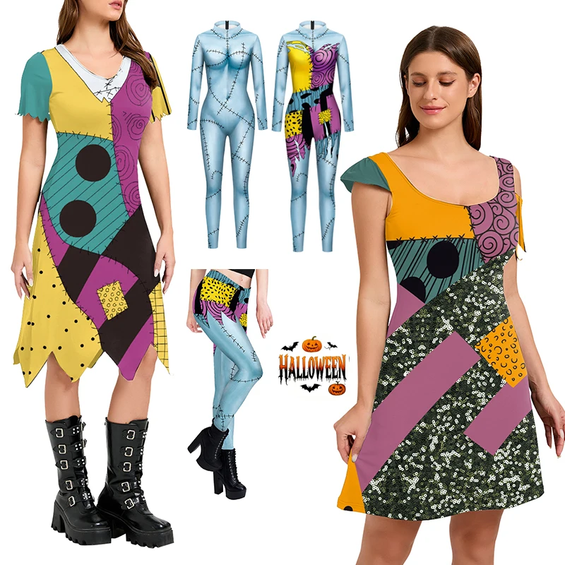 Вечерние платья Хэллоуин Фестивальный костюм Рождественская ночь ужасов Косплей Многослойное платье Салли для косплея Женская одежда Наряд для девочек 
Вечерние платья Хэллоуин Фестивальный костюм Рождественская ночь ужасов Косплей Многослойное платье Салли для косплея Женская одежда Наряд для девочек