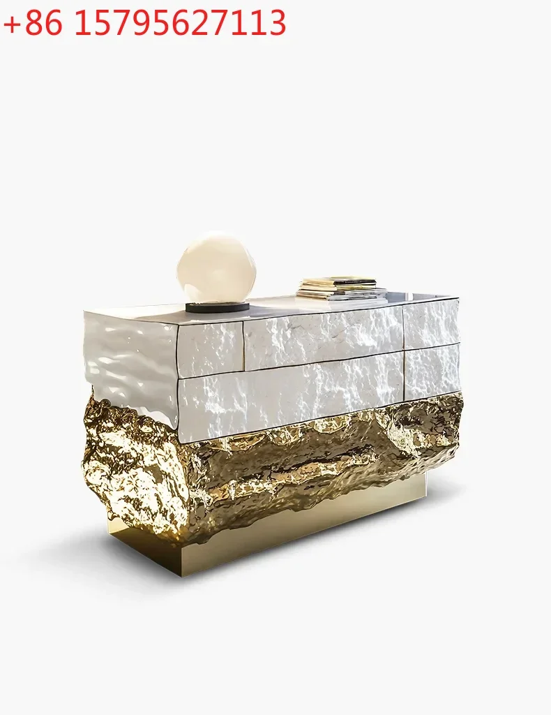 Rr Modern high-end art aesthetics porch dining side cabinet villa furniture high luxury international
Rr Modern high-end art aesthetics porch dining side cabinet villa furniture high luxury international