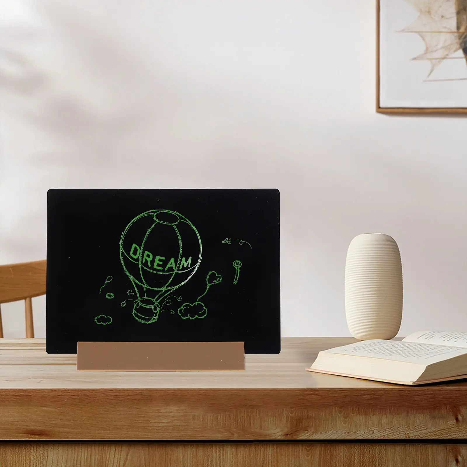 Hand Drawn Desktop Blackboard A4 Size Reusable ABS Smooth Home Office Hotel Decoration Christmas Weddings Crafts
Hand Drawn Desktop Blackboard A4 Size Reusable ABS Smooth Home Office Hotel Decoration Christmas Weddings Crafts