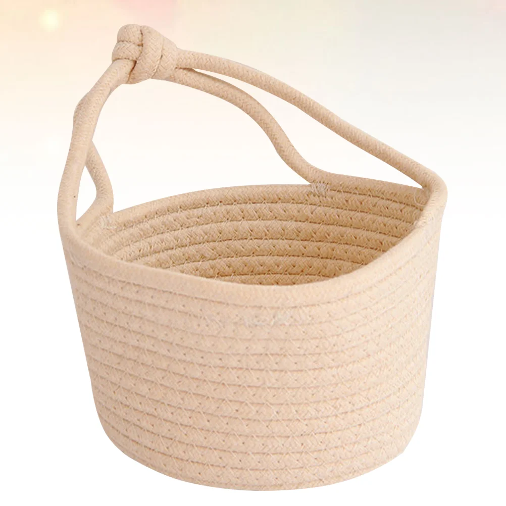 Round Container Storage Baskets Sundries Organizer Hanging with Pockets Beige Decor
Round Container Storage Baskets Sundries Organizer Hanging with Pockets Beige Decor
