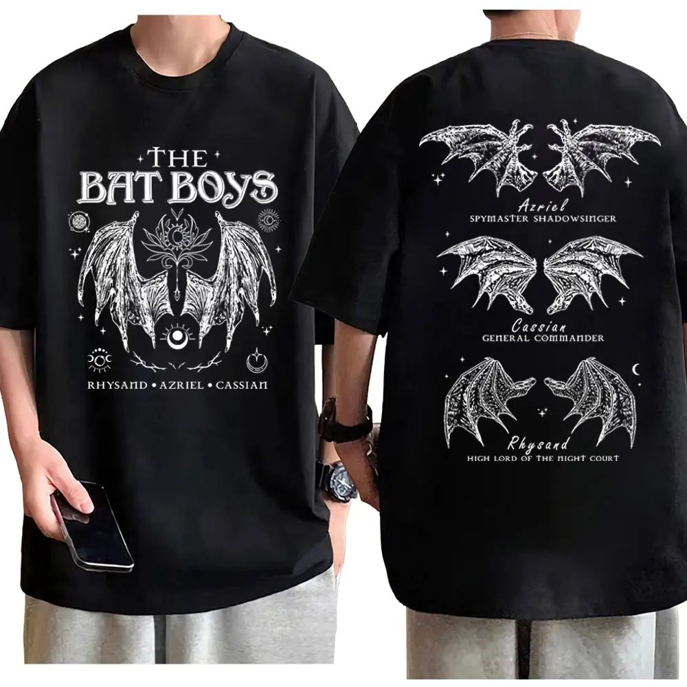 The Bat Boys Double Sided Graphic T Shirts Men Women Fashion Vintage Short Sleeve T-shirt Summer High Quality Cotton T-shirts
The Bat Boys Double Sided Graphic T Shirts Men Women Fashion Vintage Short Sleeve T-shirt Summer High Quality Cotton T-shirts