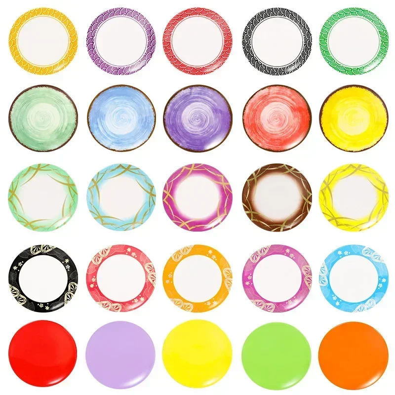 1Pcs Melamine Porcelain Tableware Color Creative Circular Sushi Dish Restaurant Sweetmeats Bowl
1Pcs Melamine Porcelain Tableware Color Creative Circular Sushi Dish Restaurant Sweetmeats Bowl