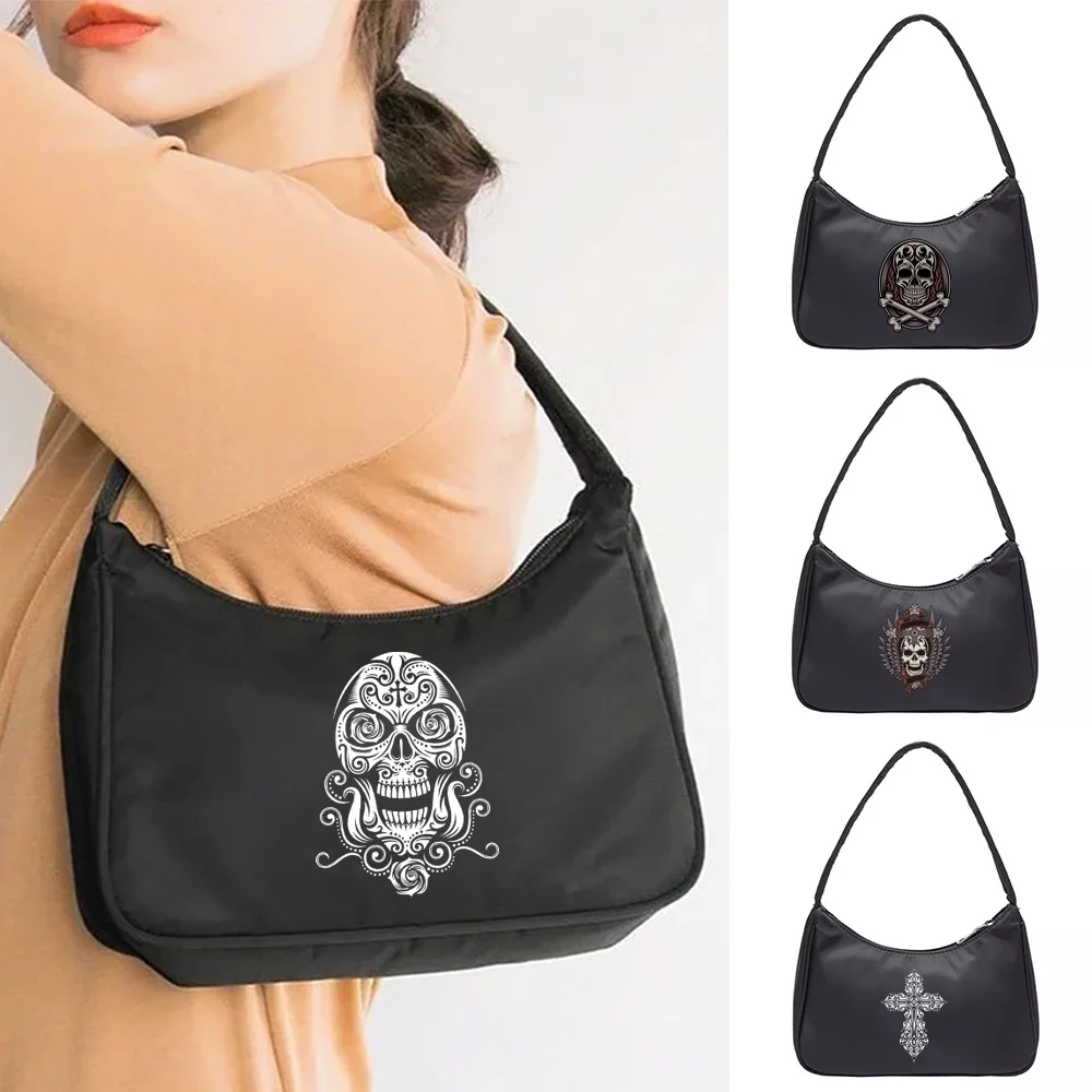 Phone Cosmetic Storage Handbags Underarm Bags Casual Shopping Versatile Single Shoulder Bag Large Capacity Skull Series Women
Phone Cosmetic Storage Handbags Underarm Bags Casual Shopping Versatile Single Shoulder Bag Large Capacity Skull Series Women