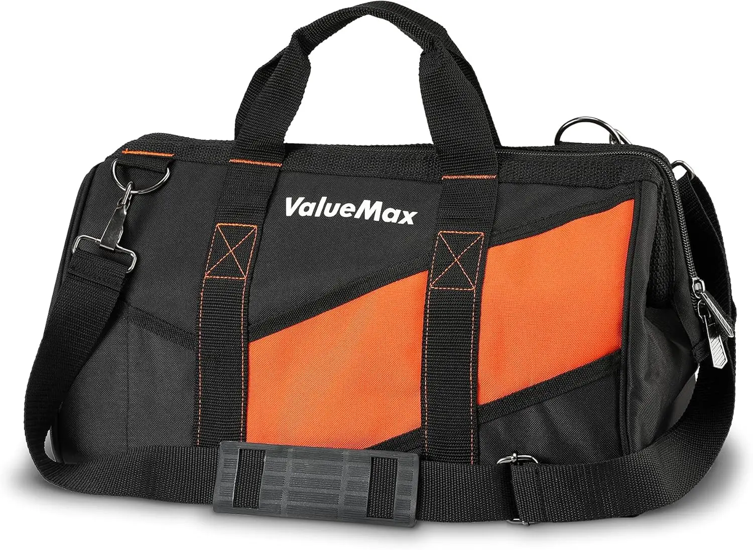 16-Inch Wide Mouth Tool Bag with Shoulder Strap, Heavy-duty Storage with 13 Pockets for HVAC, Plumber, Mechanic
16-Inch Wide Mouth Tool Bag with Shoulder Strap, Heavy-duty Storage with 13 Pockets for HVAC, Plumber, Mechanic