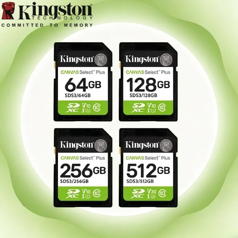 Kingston 100MB/s Read SDS2 SD Card Canvas Select Plus Class10 32-256GB Portable Flash Storage Card For Camera
Kingston 100MB/s Read SDS2 SD Card Canvas Select Plus Class10 32-256GB Portable Flash Storage Card For Camera