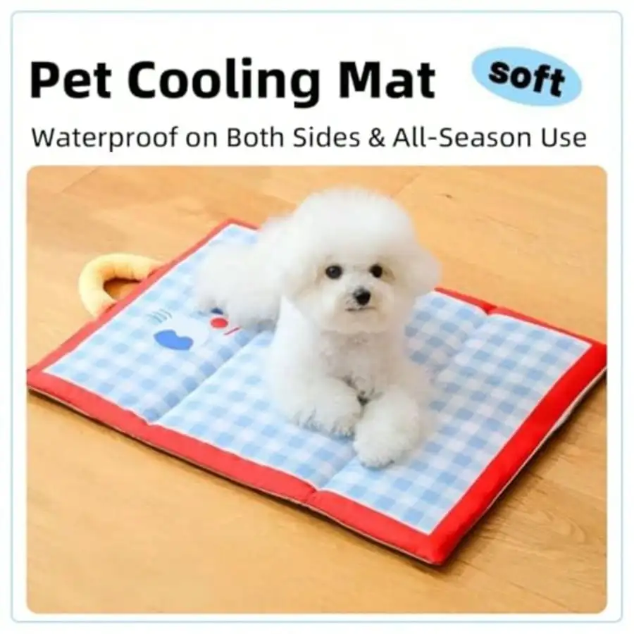 Dog Cooling Mat For Summer - Reversible Pet Cooling Pad With Waterproof Layer Soft Gel-Infused Cool Bed For Puppies, Kittens, Small Medium Dogs & Cats Indoor Outdoor Use (15"*18.9"*0.8")Size S
Dog Cooling Mat For Summer - Reversible Pet Cooling Pad With Waterproof Layer Soft Gel-Infused Cool Bed For Puppies, Kittens, Small Medium Dogs & Cats Indoor Outdoor Use (15"*18.9"*0.8")Size S