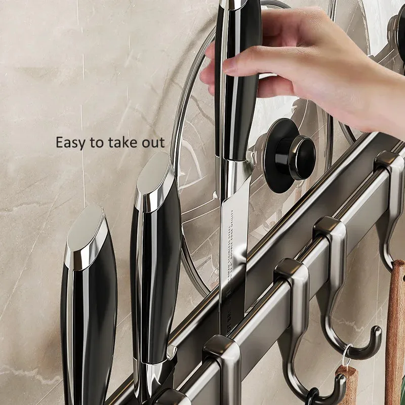 Kitchen shelves Wall Mounted Storage Rack Non-perforated with Movable hook Spoon Holder Organizer Kitchen Utensil Accessories
Kitchen shelves Wall Mounted Storage Rack Non-perforated with Movable hook Spoon Holder Organizer Kitchen Utensil Accessories
