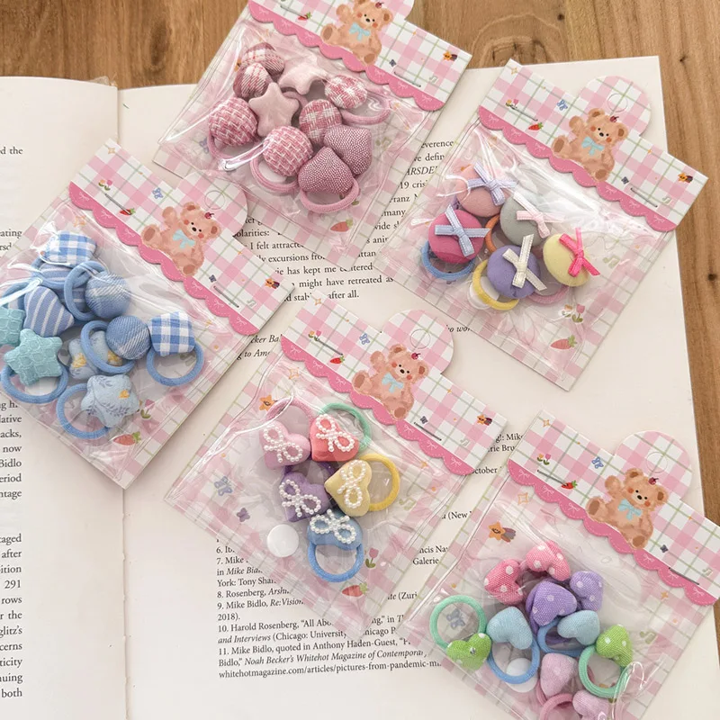 10PCS/Set Kids Hair Ropes Cute Dot Heart Bow Shaped Elastic Rubber Bands Princess Girl Headwear Sweet Children Hair Accessories
10PCS/Set Kids Hair Ropes Cute Dot Heart Bow Shaped Elastic Rubber Bands Princess Girl Headwear Sweet Children Hair Accessories