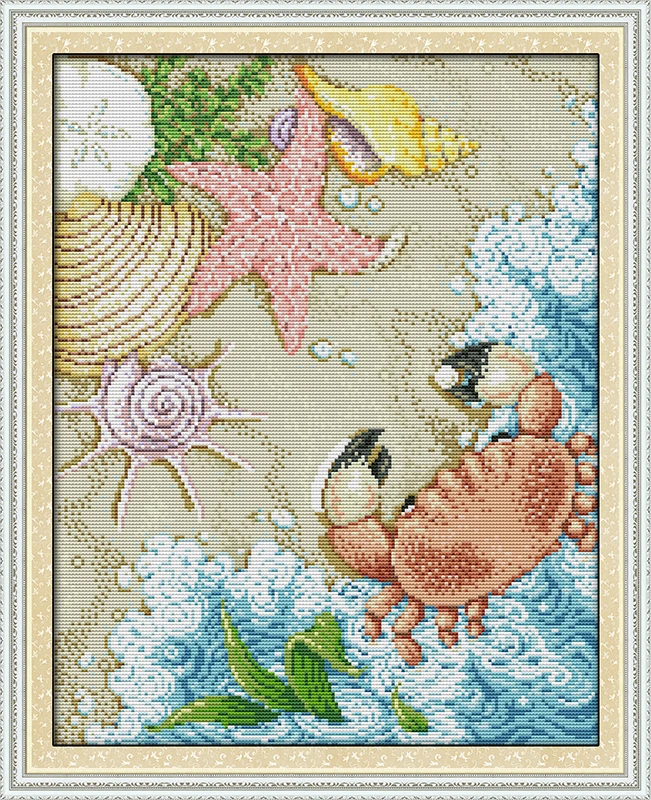 Cross-stitch Complete Set The Beach Kit Stamped Printed Counted Unprinted Cloth DMC Needlework Home Decor
Cross-stitch Complete Set The Beach Kit Stamped Printed Counted Unprinted Cloth DMC Needlework Home Decor