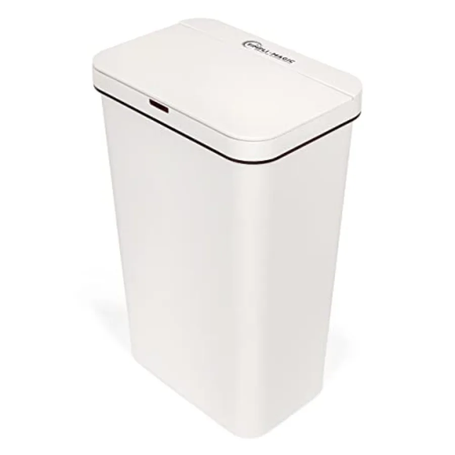 79502 13 Gallon Touchless Sensor Trash Can Rectangle Garbage Bin Perfect for Home Kitchen Office White
79502 13 Gallon Touchless Sensor Trash Can Rectangle Garbage Bin Perfect for Home Kitchen Office White