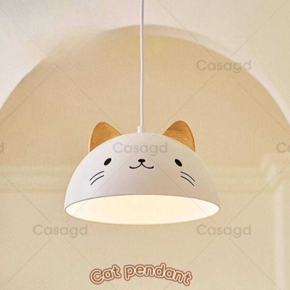 Cream style bedroom eye protection children's room pendant light antique style creative cute cat bedside hanging line light
Cream style bedroom eye protection children's room pendant light antique style creative cute cat bedside hanging line light